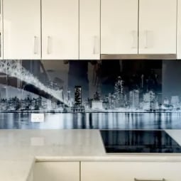 kitchen splashback glass